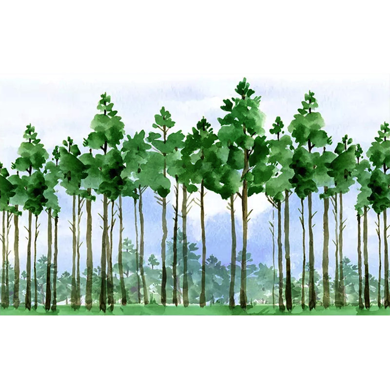 Papier peint texturé amovible Forest, l 150 po x L 98 po