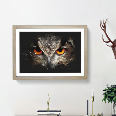 Great Horned Owl - Picture Frame Graphic Art Print