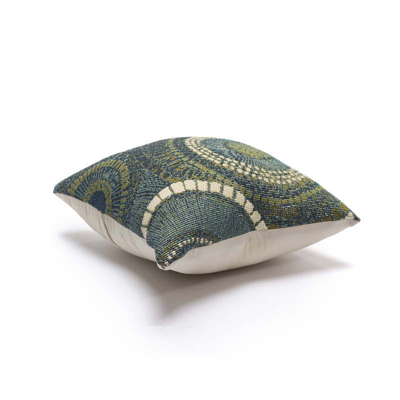 Marina Circles Indoor/Outdoor Pillow 18" X 18", Azure