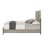 Grand lit à 4 pieds Gray 4 en bois, matelas 8 po, capacité de poids de 220 lb