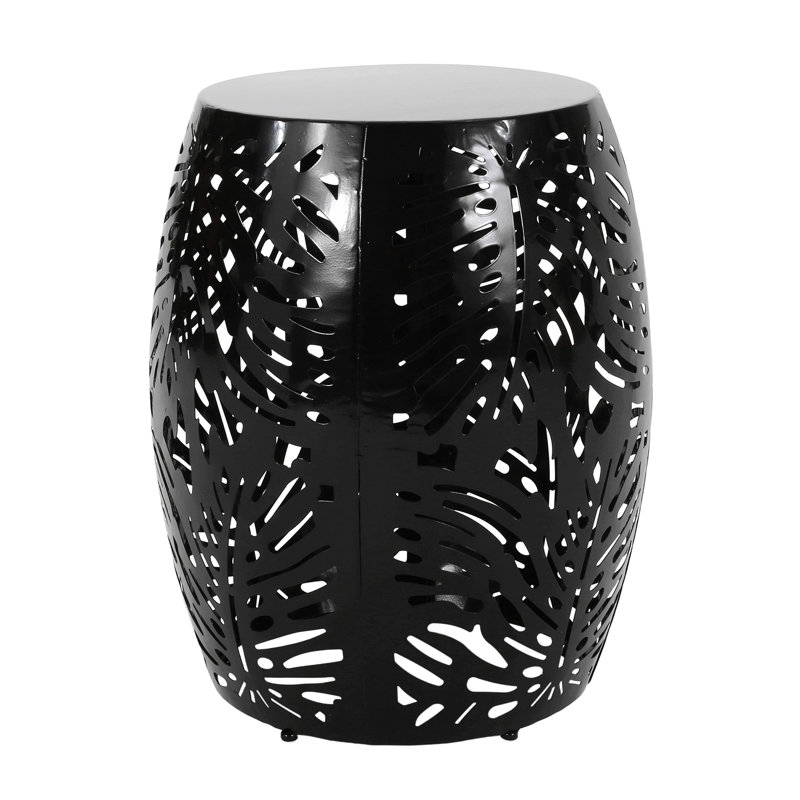 Metal End Table -Large, Black