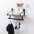 Seamans Bracket Shelf with Towel Bar