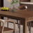Simple Rectangular Brown Solid Wood Dining Table-1296083264