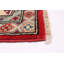 Tapis rouge / orange en laine noué à la main de conception unique 5 pi 7 po x 7 pi 10 po New Age Hasset