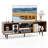 47.5" Console Cabinet For 55-inch Tvs With Storage Shelves Heavy-duty Metal Legs-739878162