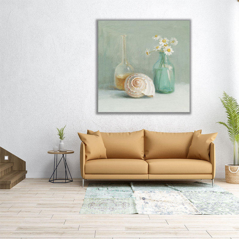 Camomille spa - reproduction d'art sur toile, H 30 po x l 30 po