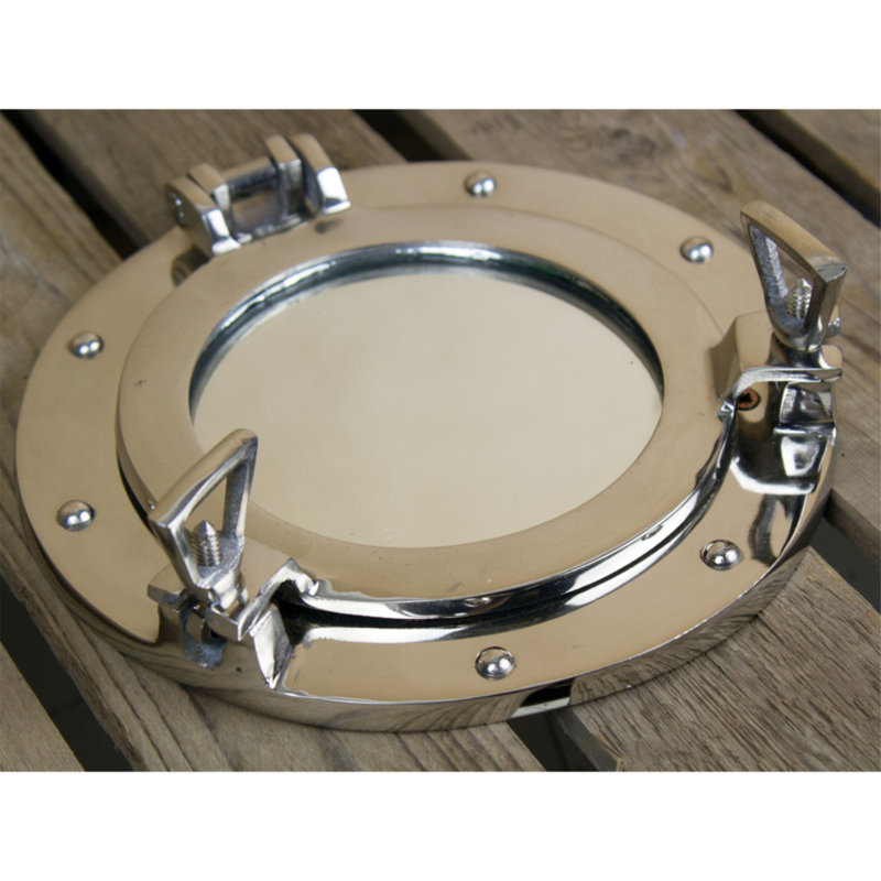 Crispin Metal Flat Wall Mirror, 15cm H x 15cm W