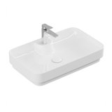 Edge 16860 Drop-In or Countertop (Vessel) Bathroom Sink in Glossy White