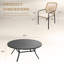 Ensemble de salle à manger d'extérieur 9 pièces pour terrasse avec fauteuil en rotin 9 pièces-2056257699