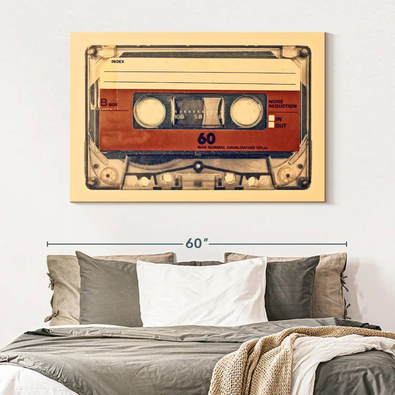 Abarca Retro Compact Cassette, 34" H x 51" W