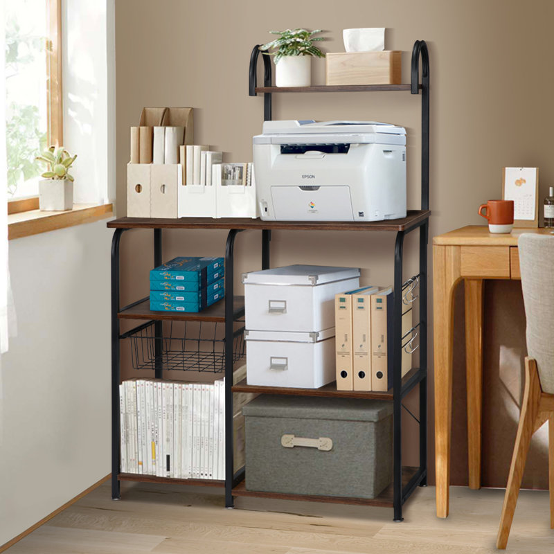 Étagère de boulanger standard 35,43 po Coppolino, Brun / noir