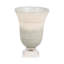 Vase en verre avec connecteur en aluminium et base en pierre de style Glam fabriqué à partir de verre, de métal et de pierre-1526130278