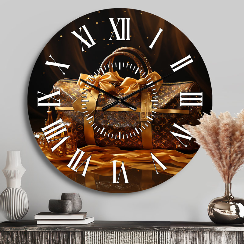 Horloge murale Lv Golden Opulence, Médium