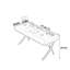 Bureau moderne en noyer minimaliste-320084592