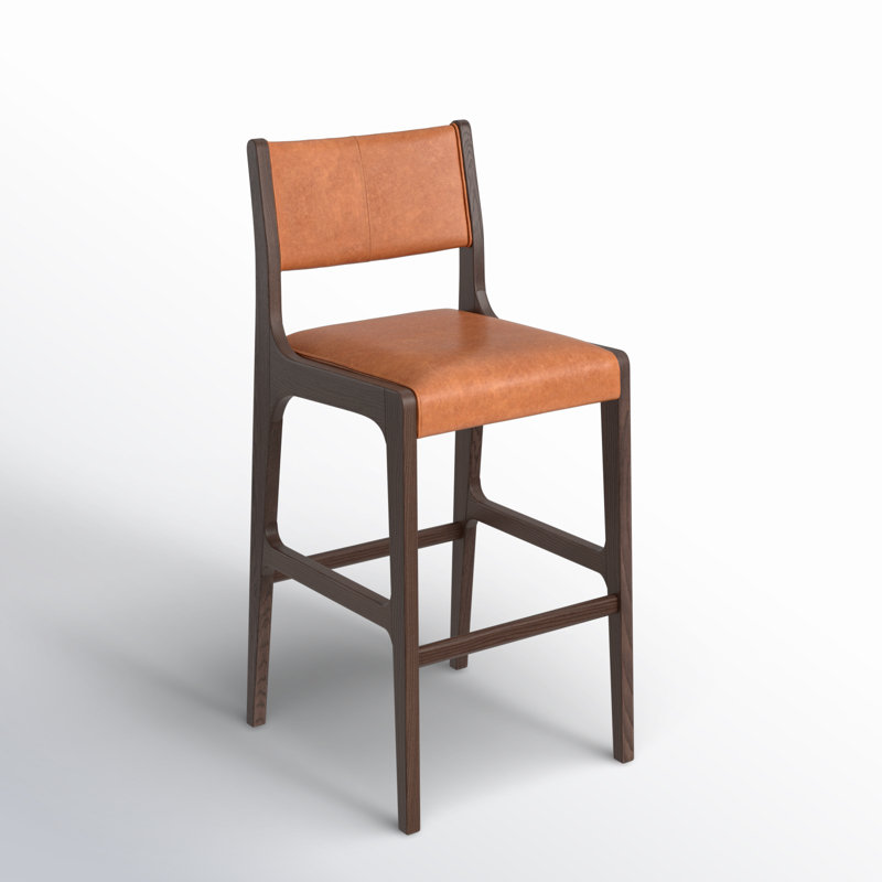 Wayne Leather Stool, Bar Stool (30" Seat Height)