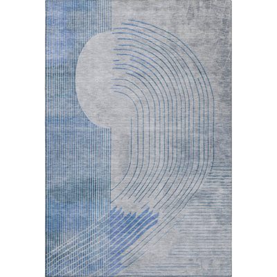 Premium Machine Washable Ariel Geometric Rug