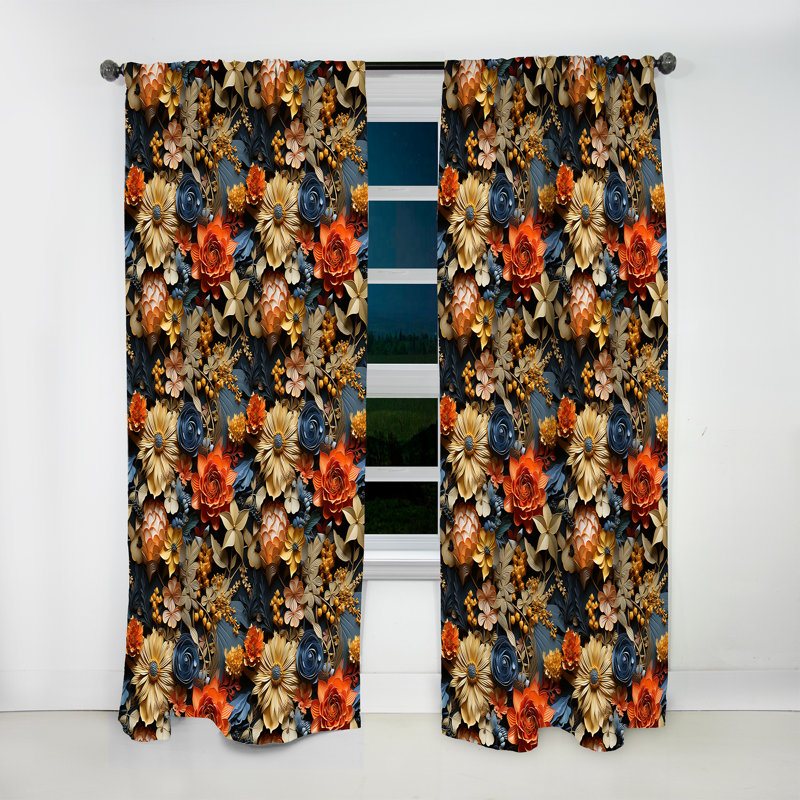 Rideau en velours glamour rétro obscurcissant II, L 52 po x L 95 po