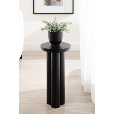 Wooden Round Pedestal Drink Table