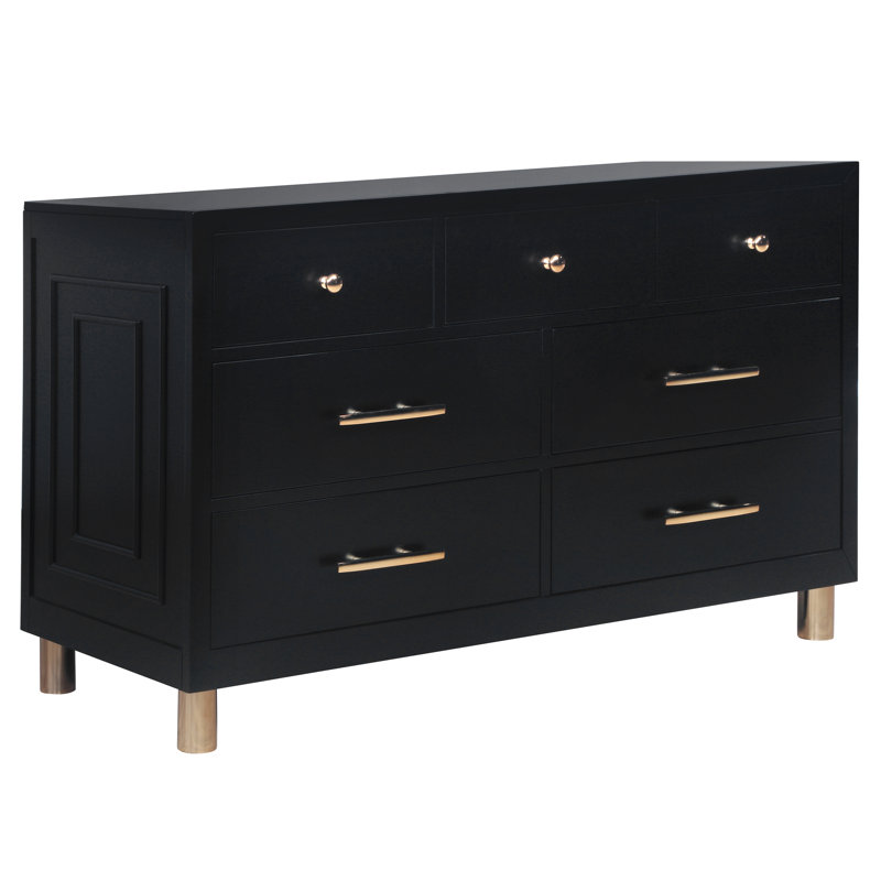 Kids 7 - Drawer Dresser, Black