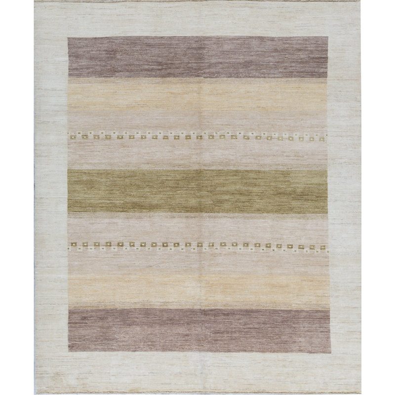 Gabbeh Wool Striped Area Rug