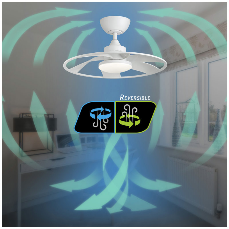 Light Pro 22 In. LED Indoor Smart Ceiling Fan With Remote Control, White
