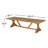 Solid Wood 10-Person Outdoor Dining Table