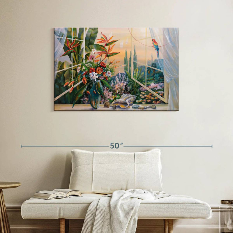 Lilie Window, 26" H x 39" W