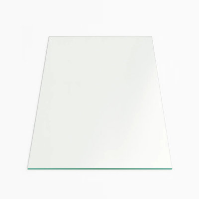Rectangle Glass Table Top 24"x48" – 1/4" Thick Tempered with Flat Polished Edges for Extra Large Home Office, Living Room, Bedroom & Conference Tables