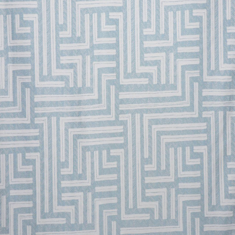 Allure Geometric Fabric, Duck Egg