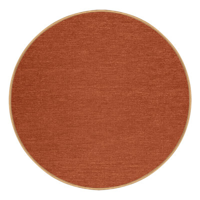 Tapis brun uni lavable à la machine