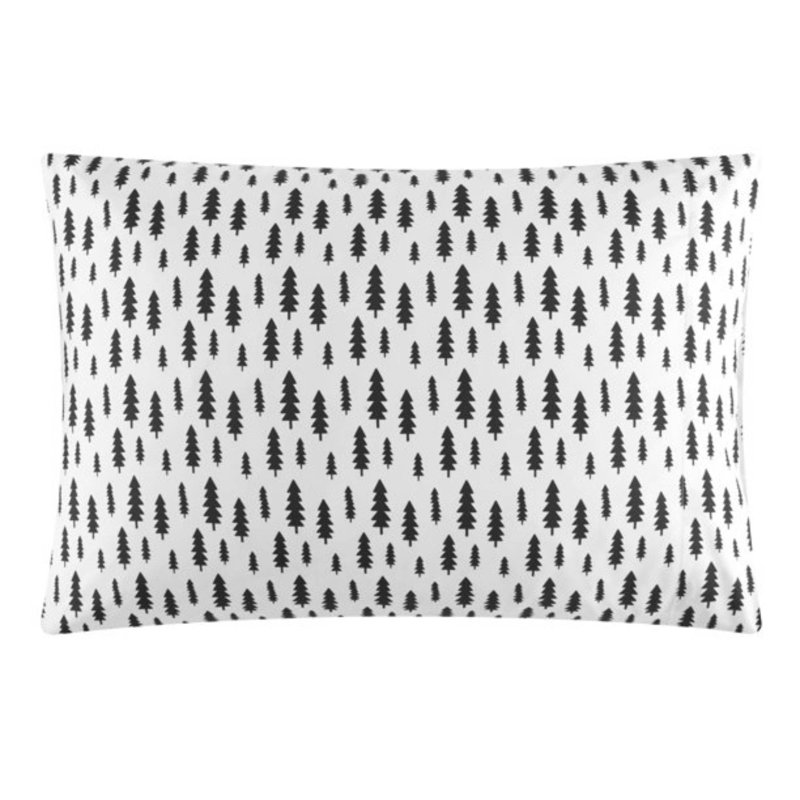 Ensemble d'édredon en microfibre noir / blanc 7 pièces