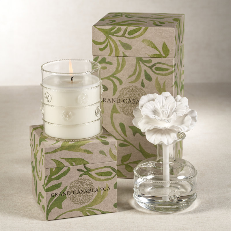 Grand Casablanca  Porcelain Oil Diffuser, 6.76 oz, Wild Tuberose