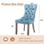Chaises de salle à manger, chaise de salle à manger rembourrée haut de gamme avec anneau clouté-531111163-511006594-511006595