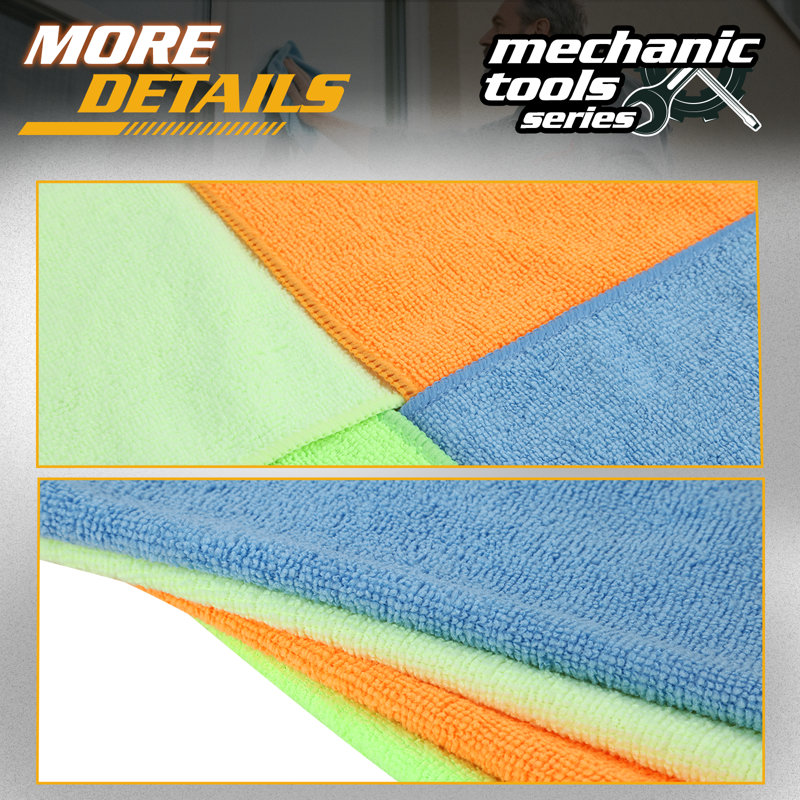 12"X16" Microfiber Cleaning Towels Pack Of 24 Multi-Surface Scratch-Free Cloths For Car Home Kitchen​​