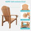 Ensemble de 2 chaises Adirondack empilables en PEHD avec porte-gobelets, chaises d'extérieur toutes saisons Dareona-1074399241-1090162035