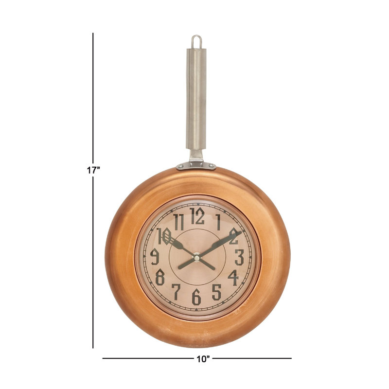 Horloge murale, Moyen, Cuivre / Or Rose