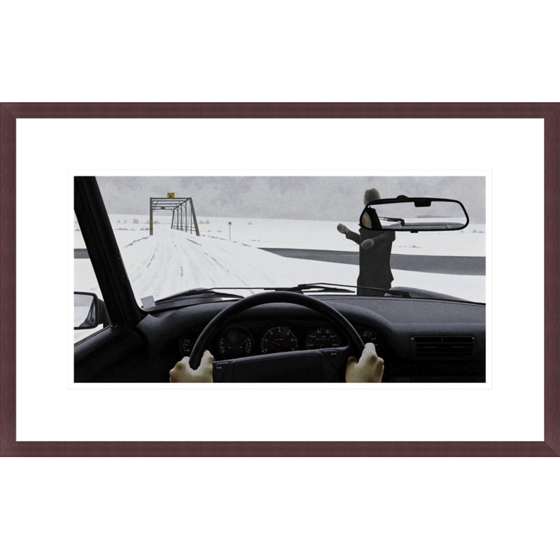 Traveller by Alex Colville -Framed Giclee Print, 13.78" H x 21.75" W