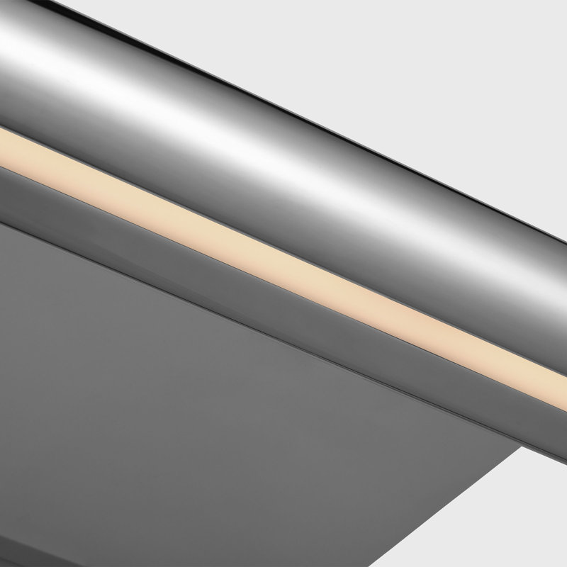 Agra LED Wall Mounted, 4.5" H x 8.5" W x 18" D, Polished Nickel