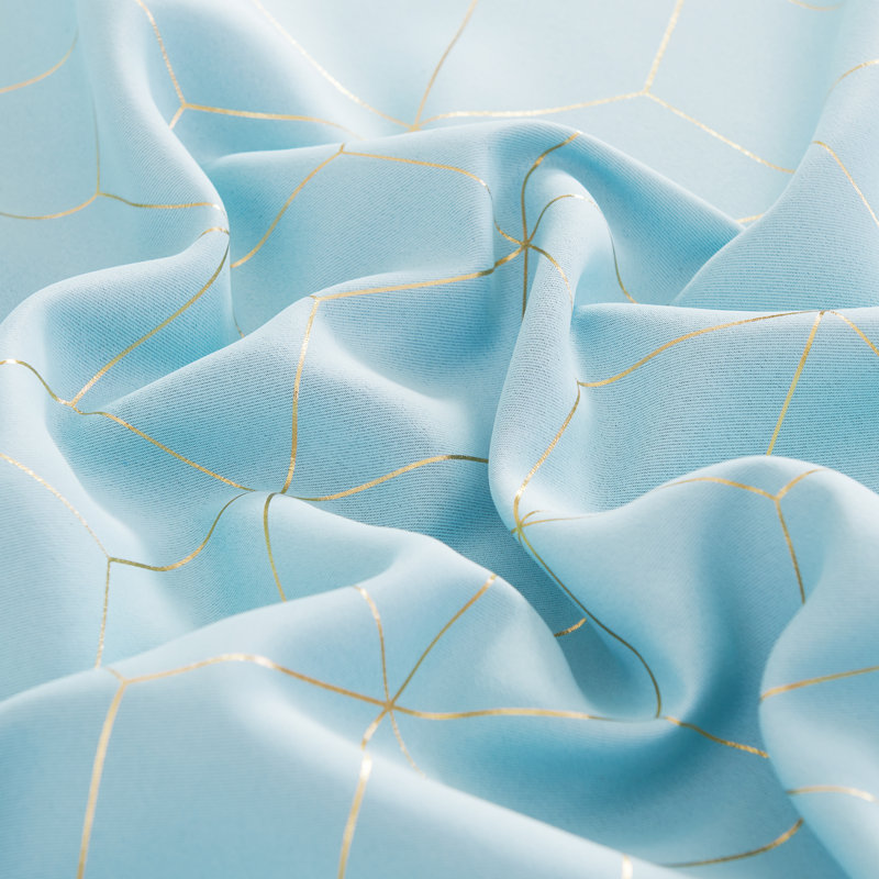 Rideau occultant en polyester Ceolia, Bleu clair