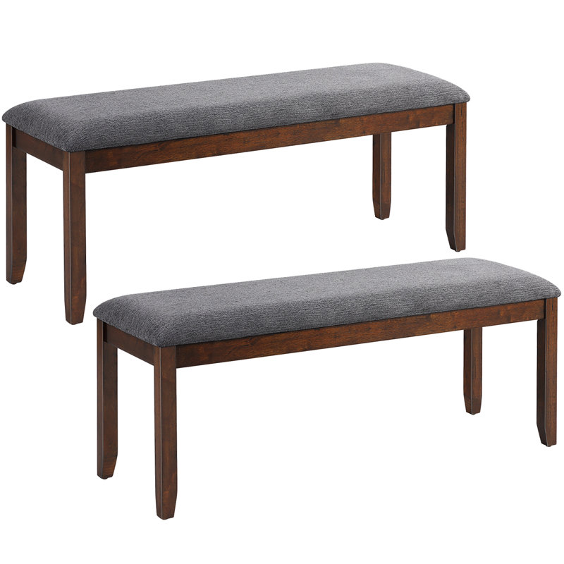 Jaekwon Linen Fabric Upholstered Bench