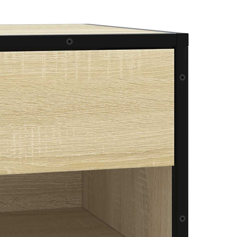 4 Pair Shoe Storage Bench, Sonoma Oak