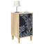36cm W Engineered Wood Bedside Table
