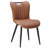 Modern Quilted Upholstered Dining Chairs Wingback Luxury Side Chairs With Metal Legs (Set of 4)-1946056181
