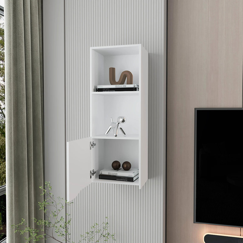 Armoire murale à une porte, Blanc