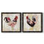 Pecking l'ordre I - ensemble de 2 peintures sur toile encadrées-1715453258-1715453300