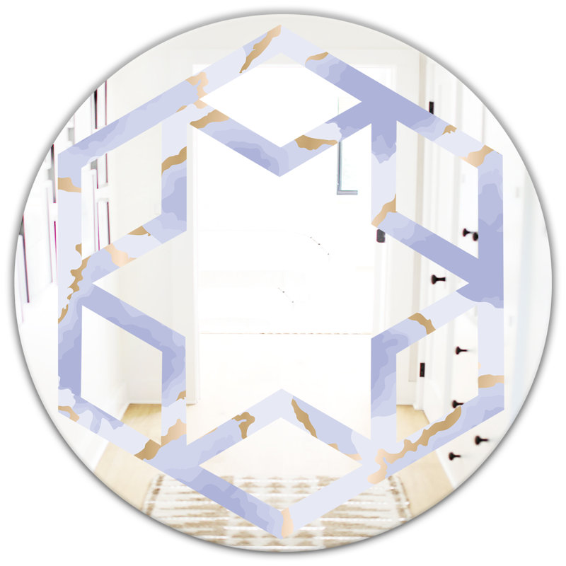 Miroir mural Hexagon Star, H 23,6 po x l 23,6 po