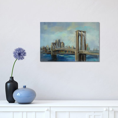 Brooklyn Bridge 1 Piece Wrapped Canvas Painting