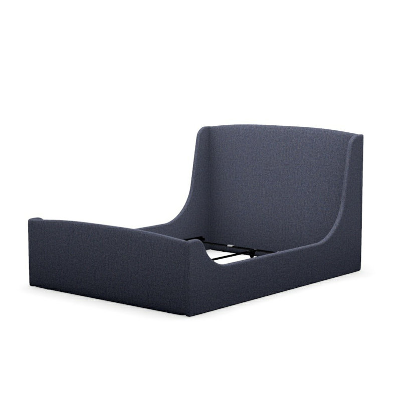 Swan Upholstered King Bed, Block 654212, Queen