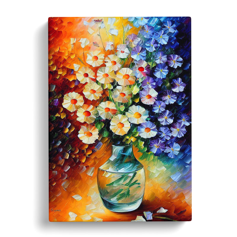 Vase Of Flowers No.4 - Wrapped Canvas Print, 50cm H x 35cm W x 3cm D