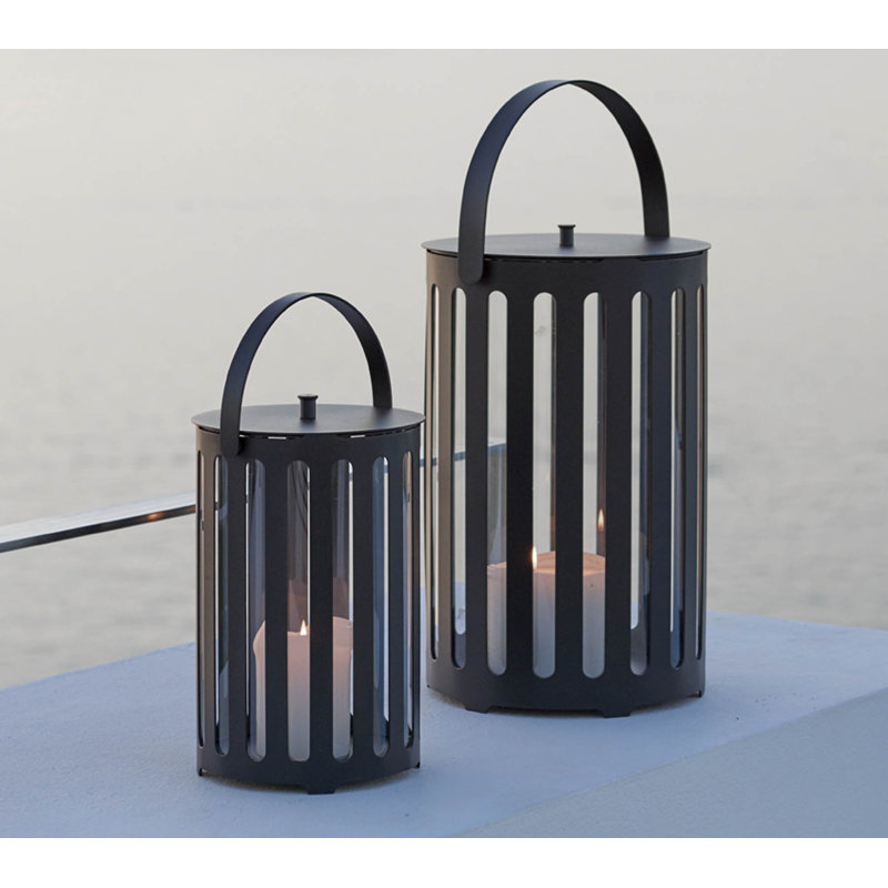 Lighttube Aluminum Floor Lantern, 16.6" H x 8.7" W x 8.7" D